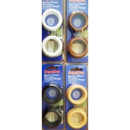 SupaDec - Curtain Rings - Set Of 4 - For A 28mm Pole - White Finish
