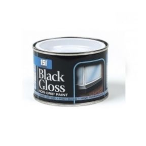 151 Coatings Black Gloss Non-drip Paint 180ml Tin Interior Exterior