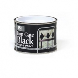 151 Iron gate Black gloss paint, 180ml, home DIY