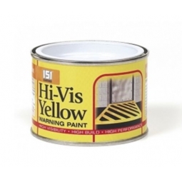 Hi-Vis Yellow Warning paint, 180ml, non drip, home DIY