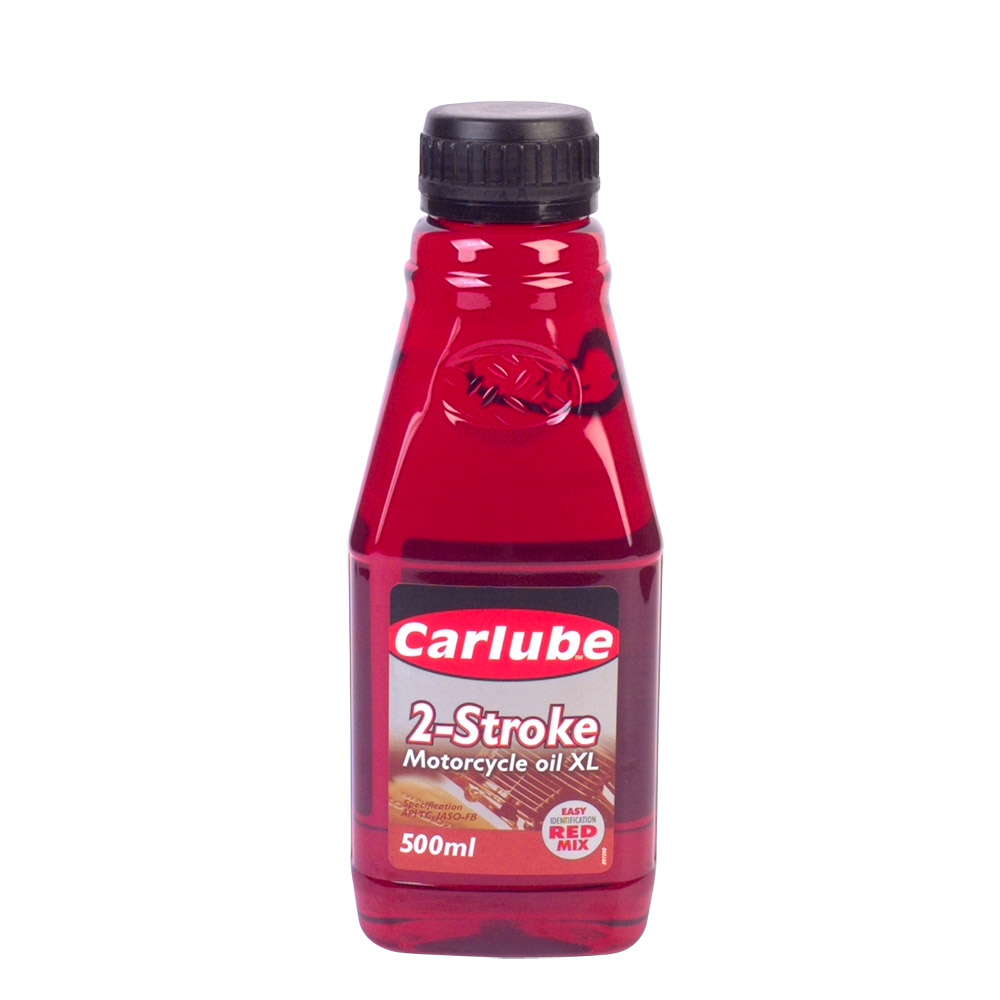 Carlube 2 Stroke Mineral Motorcycle Engine Oil Easy Indication Red Mix - 500ML