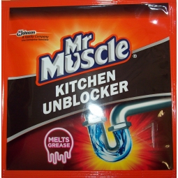 Mr Muscle Kitchen Unblocker Melts Grease 50g Sachet