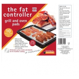 10 Toastabags Fat Controller Foil Grill & Oven Sheets Pad Absorbs Fat Healthier