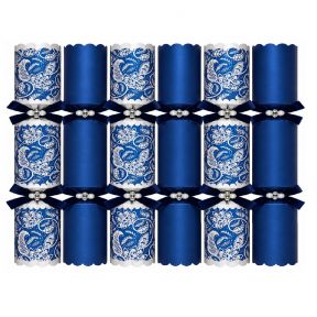 6 Exquisite Blue Crackers