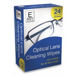 Easy Read Optical Cleaning Wipes Non Smaer 24 Sachets