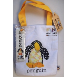 Fab Animals Penguin Book Bag With Detachable Bookmark