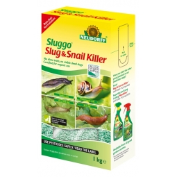 Neudorff Sluggo Ready Use Organic Slug Snail Killer Pellets Ferric Phosphate 1KG