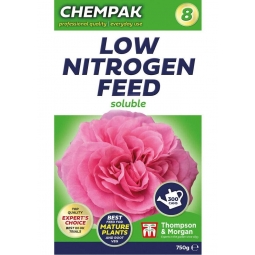 Chempak No.8 Low Nitrogen Soluble Liquid NPK Feed Fertiliser Mature Plants 750g
