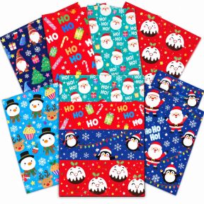 8 Sheet Xmas Wrap Cute