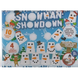 Snowman Showdown Pyramid Stacking Cup Snowball Challenge Christmas Game 5+