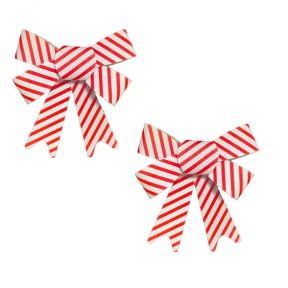 2 Candy Stripe Bows
