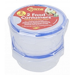 2pk Food Containers Round
