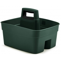 Green Plastic Sturdy Garden Caddy Tool Hobby Box Kitchen Organiser With Handle