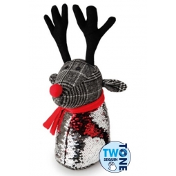 Sequin Reindeer Door Stop