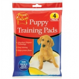 4 Puppy Training Pad Mats 50cm x 40cm Pet Floor Mats Pride & Groom