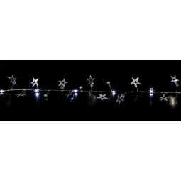 Silver Star LED Garland