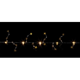 Gold Star LED Garland