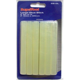 SupaTool Pack Of 12 Large Glue Stick 12mm x 100mm Hot Glue Gun Sticks DIY Crafts