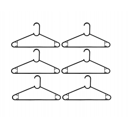 6 Coat Hangers
