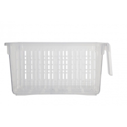 Clear Storage Caddy Baskets With Handle Easy Cupboard Storage Solutions