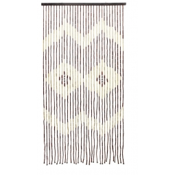 Beaded Bamboo Door Curtain 31 Strands Summer Fly Curtain 180 x 90cm-Diamond