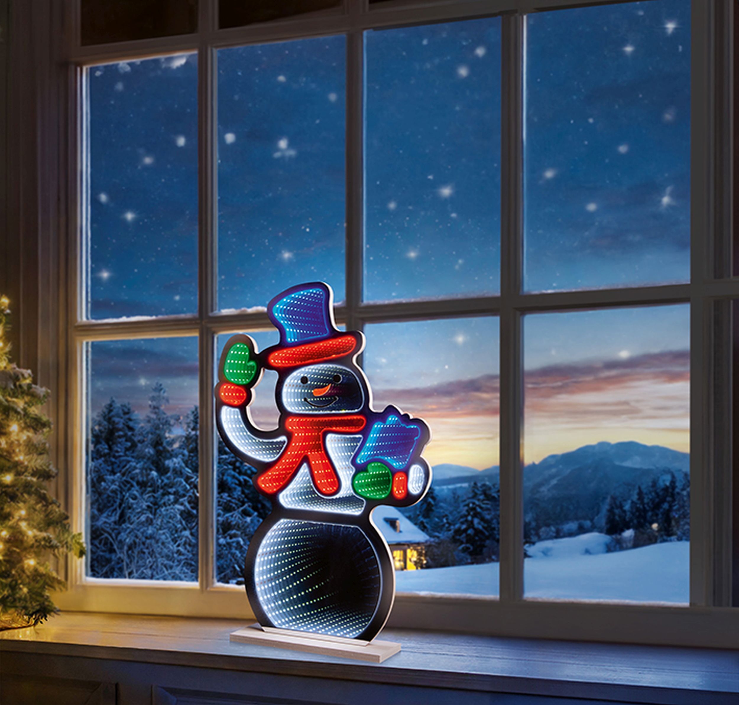 Snowman Infinity Mirror 60cm