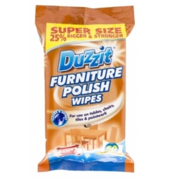 Duzzit Furniture Polish Wipes Jumbo Wipes Pack Of 50 Extra Strong