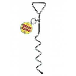 Portable Metal Screw In Ground Stake Pet Lead Holder Pole 42cm