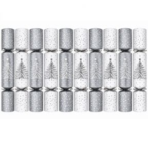 10 Silver Tree Crackers