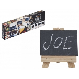 Al Fresco 4 Tapas Slate Easel Placement Settings Food Markers Cheese Board Label