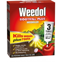 Weedol Rootkill Plus Weedkiller - 3 Tubes of liquid Concentrate