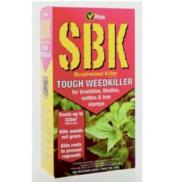 1 Litre Vitax SBK Brushwood Killer Tough Weedkiller Brambles Tree Stump Nettles