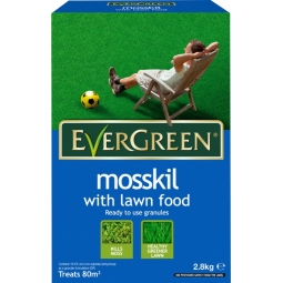 Evergreen Mosskil with lawn food treats 80m2 -2.8kg - Ready to use