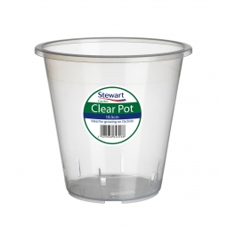 18cm Clear Orchid Pot