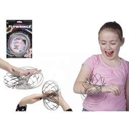 Fun Magic Flowringz Stainless Steel Arm Slinky Game Throw Pass Roll Juggle 6+