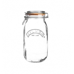 Kilner 2L Round Clip Top Glass Food Storage Preserve Jar Canister Pot 2000ml