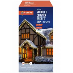 2000 Warm White Cluster Lights