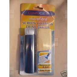 Microfibre Screen Cloth & Dust Brush, Computer Cleaning