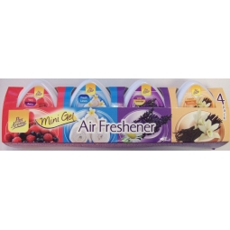 Pan Aroma Mini Gel Air Fresheners - Pack Of 4 Assorted
