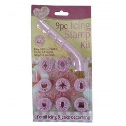 Queen Of Cakes - 9 Piece Icing Stamp Kit - Assorted Patterns