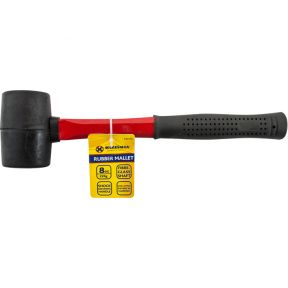 Marksman Rubber Camping Paving Laying Mallet Hammer Fibre Glass Shaft 8oz 226g