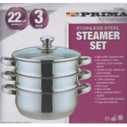 3 Tier Steamer 22cm