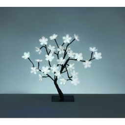 White Zig Zag LED Cherry Blossom Tree Indoor & Outdoor Use 45cm 48 LED's - White
