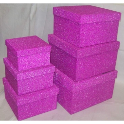 6x Assorted Square Gift Boxes