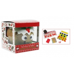 Novelty Festive Pass The Parcel Christmas Pudding Party Game 8 Player
