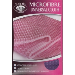 Universal Microfibre Cleaning Cloth - Wet Or Dry, Cleans, Polishes, Streak Free