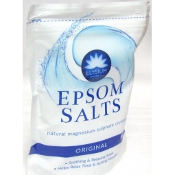 Elysium Spa Epsom Bath Salts Natural Magnesium Sulphate Crystals 450g - ORIGINAL