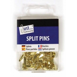 50 x 20mm Stationery Gold Metal Paper Fasteners Split Pins Office Filing Crafts