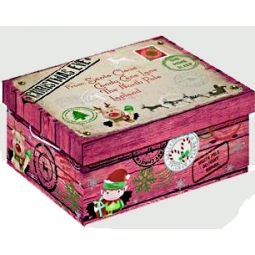 Medium North Pole Christmas Eve Shoe Gift Pj Box Delivery 31cm x 21cm x 14cm