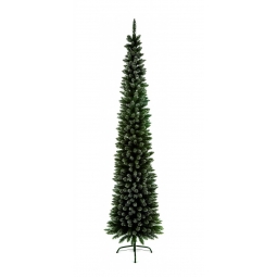 2.2M Flocked Slim Christmas Tree